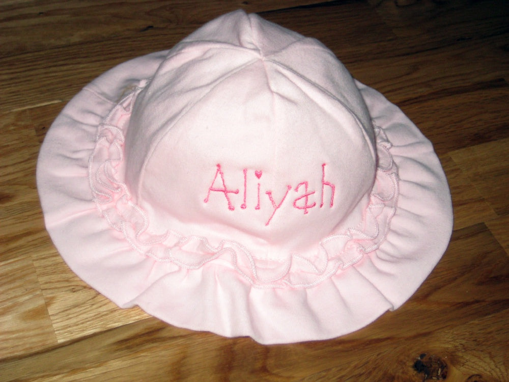 Personalized, Embroidered Floppy Hat