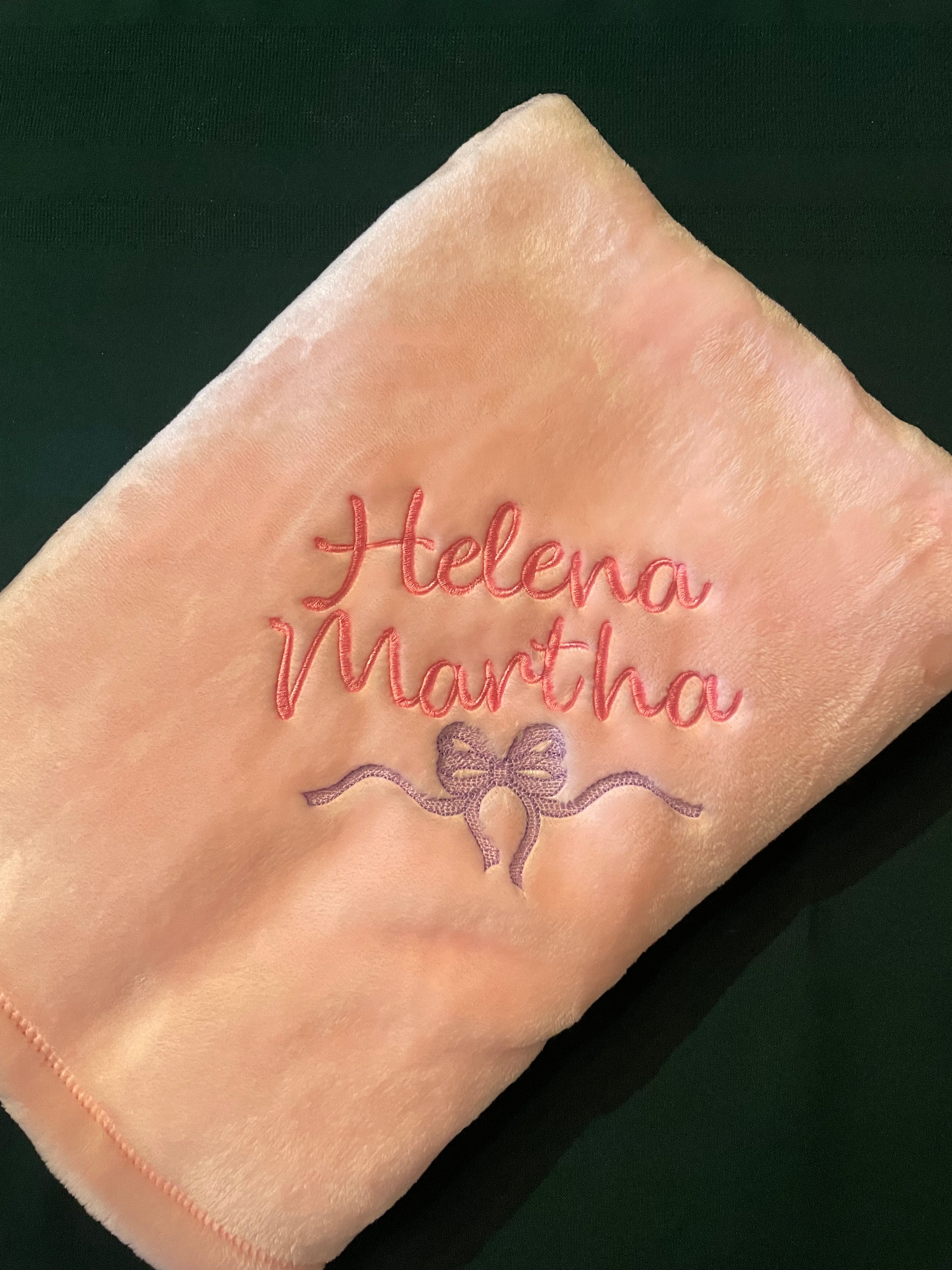 Personalized, Embroidered Fleece Baby Blanket