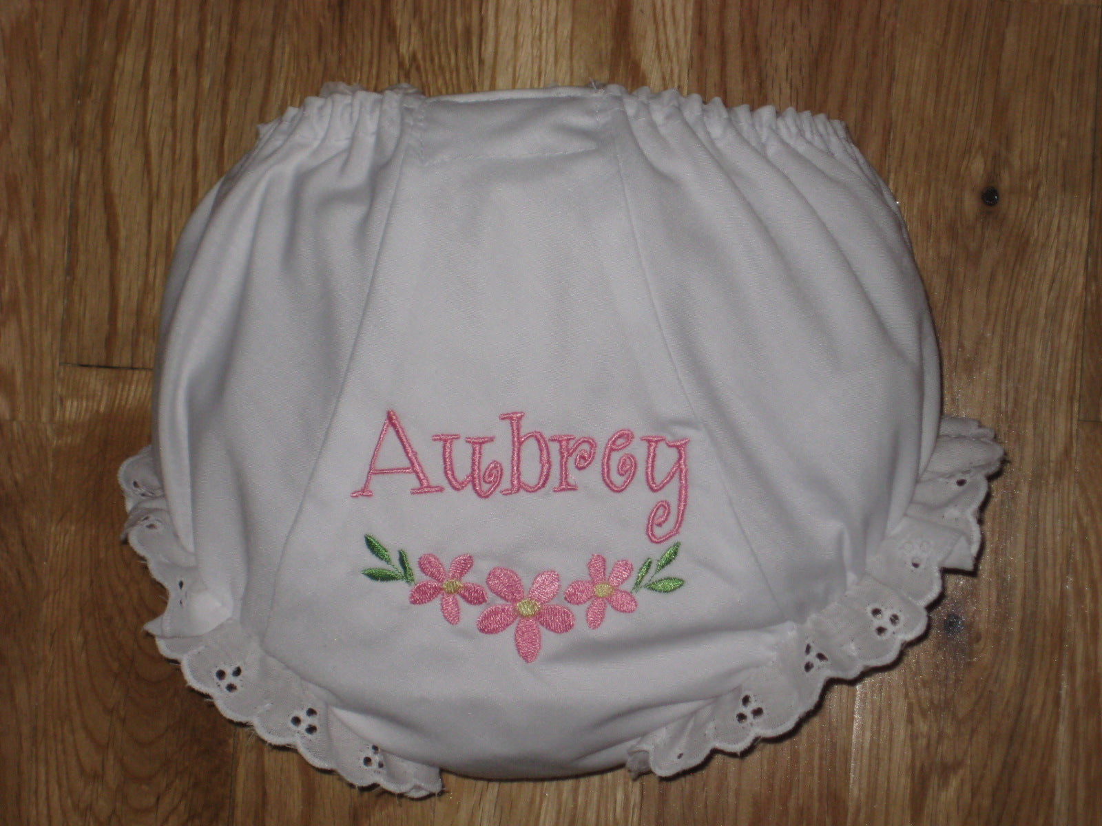 Personalized, Embroidered Diaper Cover
