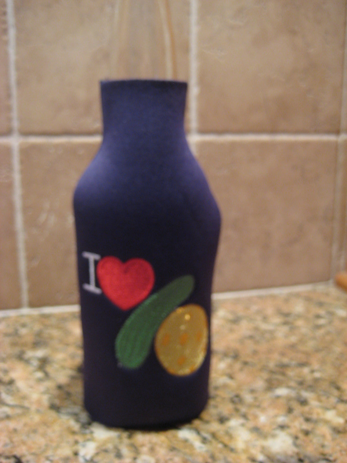 I Love Pickleball Bottle Kooler