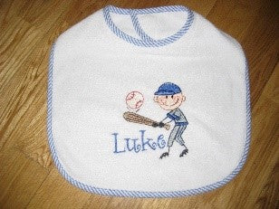 Personalized, Embroidered Baseball Bib